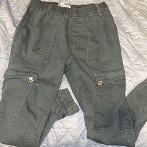 Green colored Cargo jeans